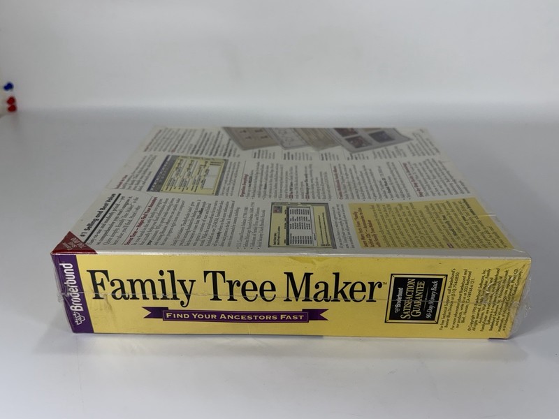 1996 Broderbund Family Tree Maker CD-ROM Software for Windows 95 & Windows 3.1 gallery