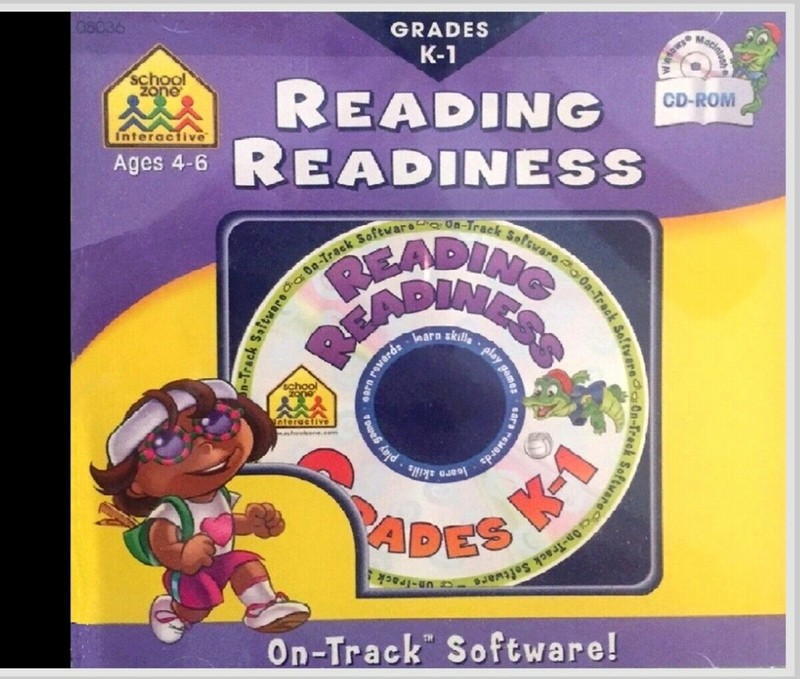 SCHOOL ZONE KINDERGARTEN. 3 BRAND NEW CD-ROM PROGRAMS GRADES K TO 1. gallery