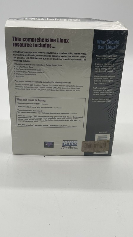 1994 WGS Linux PRO 7 Cd Set With Linux Encyclopedia Networking Admin. Rare￼ gallery