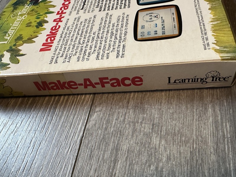 Spinnaker Make-A-Face Learning Tree Facemaker Cartridge Box Manual gallery