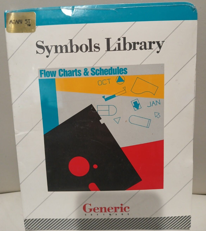 Symbols Library – Flow Charts & Schedules by Generic Software; Atari ST ; NOS