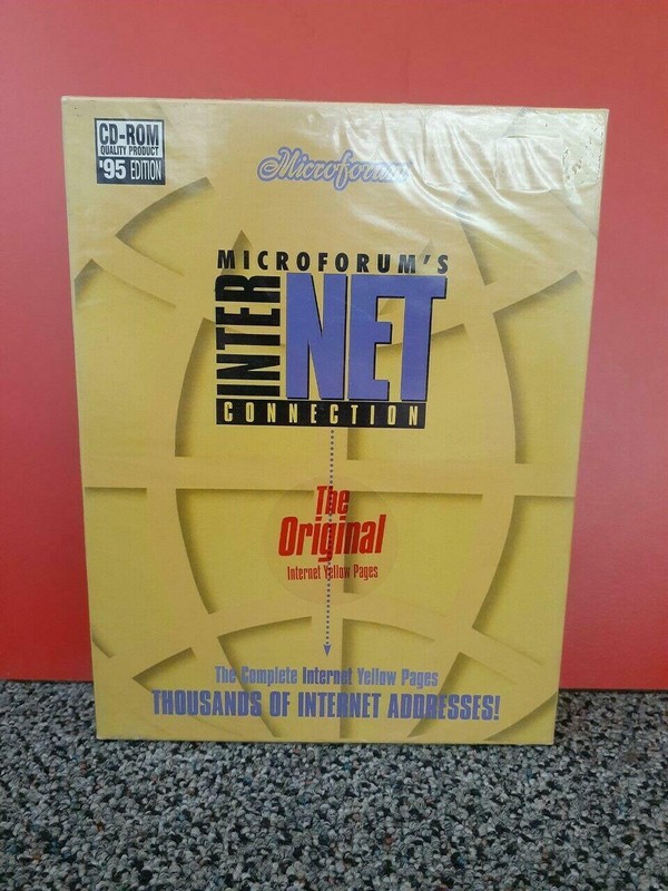 VINTAGE MICROFORUM’S INTERNET CONNECTION (CD-ROM) NOS Factory Sealed