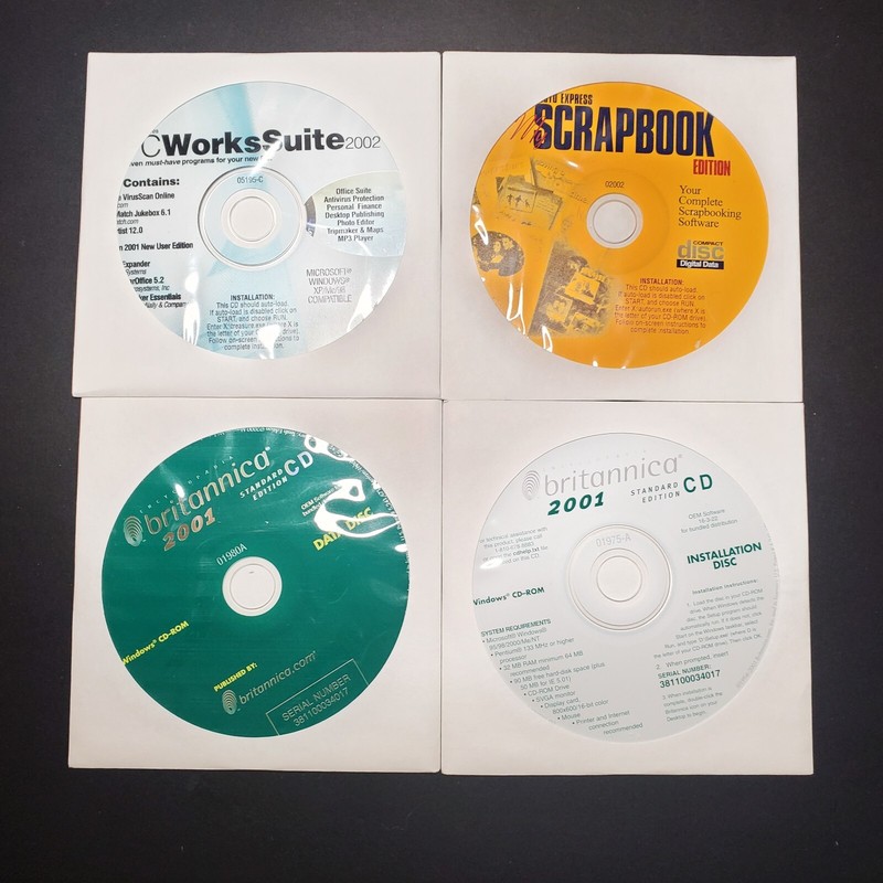 PC TREASURES PC WORKS SUITE 2002 4 CD AET 9 APPLICATIONS! STAROFFICE SCRAPBOOK gallery
