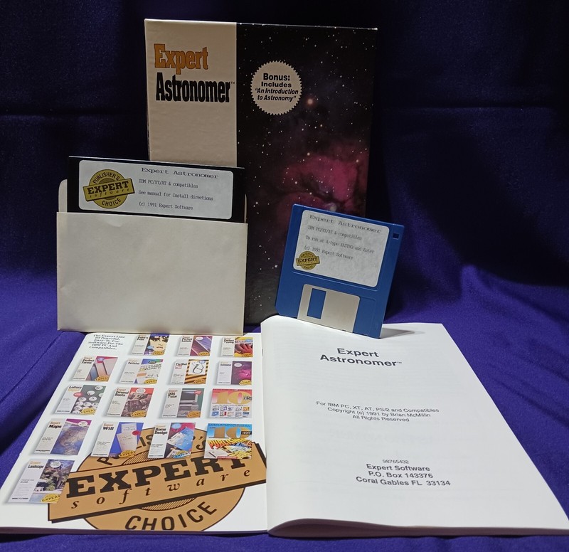 Vintage "Expert Astronomer" Publisher's Expert Software IBM/Tandy gallery