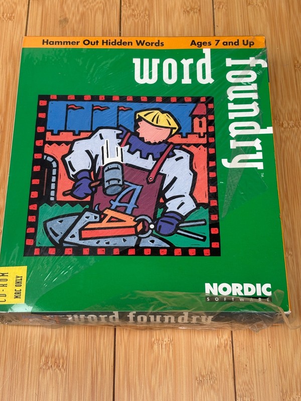 1995 NORDIC SOFTWARE WORD FOUNDRY CD-ROM MACINTOSH NEW IN SEALED BOX