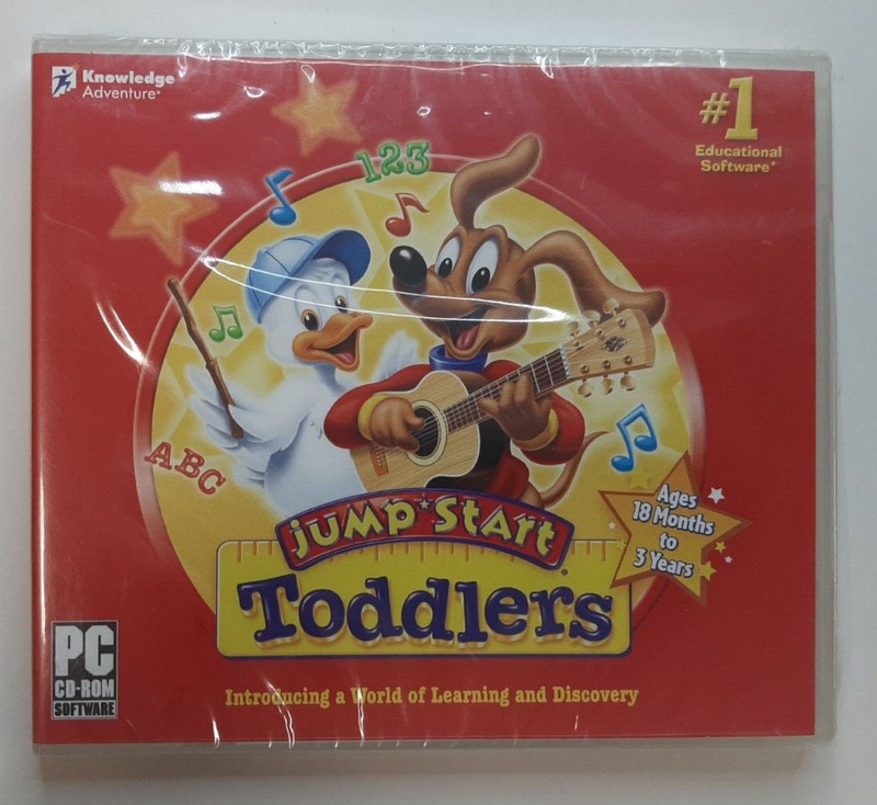 JumpStart Toddler PC CD‑ROM (2007) Knowledge Adventure Educational NEW SEALED