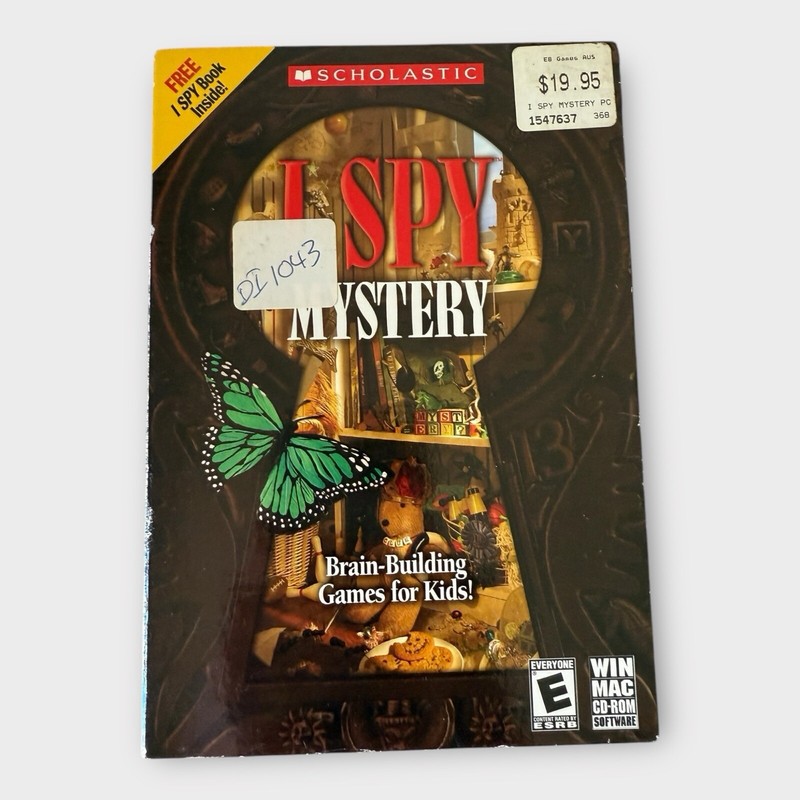 I Spy Mystery Brain Building Games for Kids! PC CD-ROM WIN/MAC Scholastic SEALED