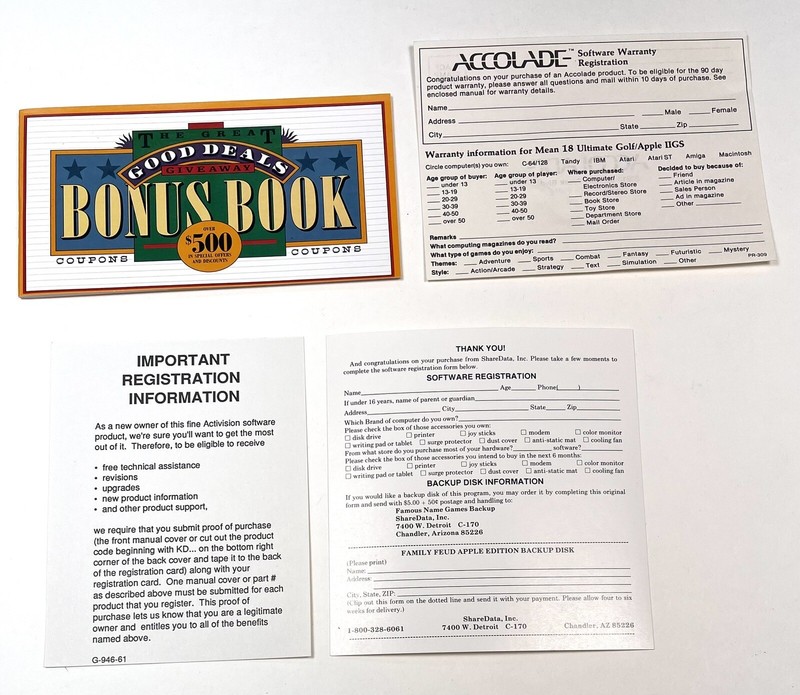 VTG 1986 ActiVision Apple II GS PAINTWORKS PLUS Software w/ Book COMPLETE EUC gallery