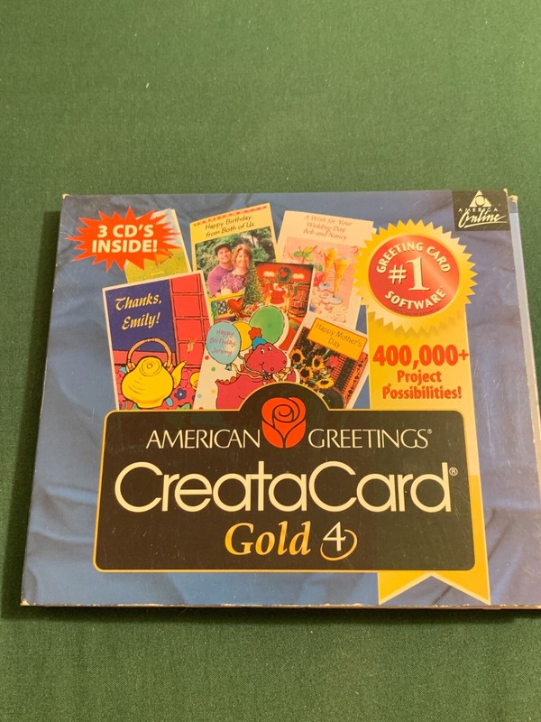 American Greetings CreataCard Gold 4 with 3 CD-ROMs - Pre-Owned