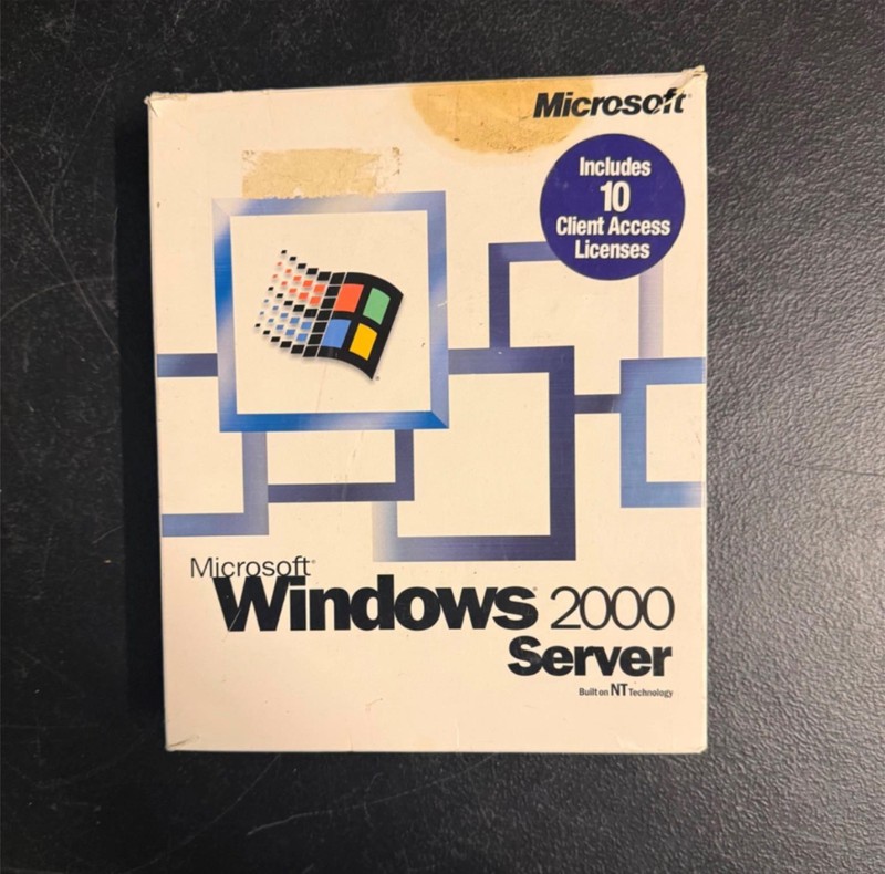 Microsoft Windows 2000 Server Operating System with Original Box