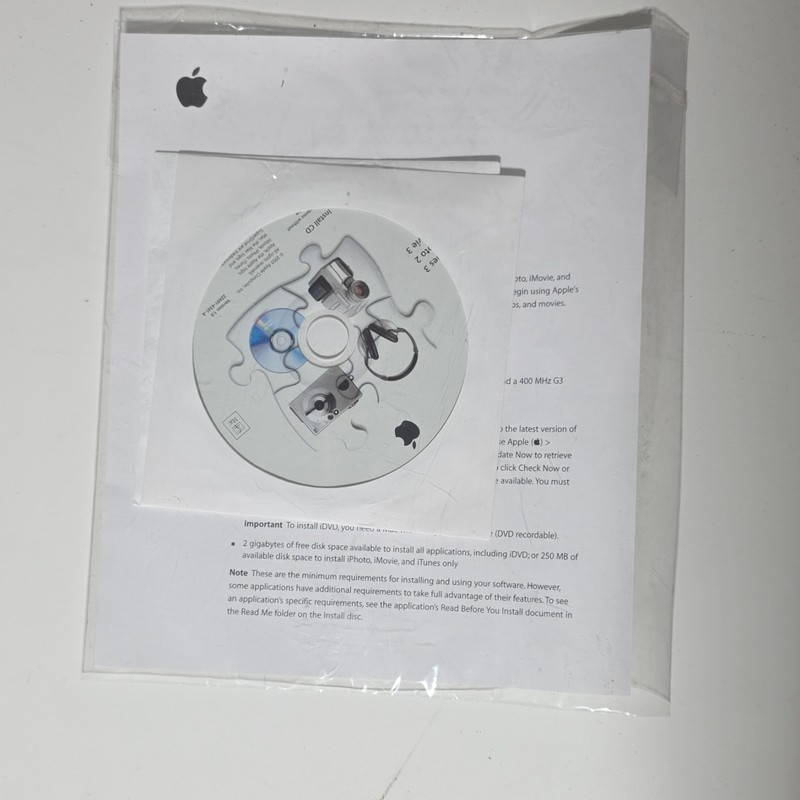 Apple iLife CPU Kit Software CD 603-2789-A for Mac OS English brand new sealed