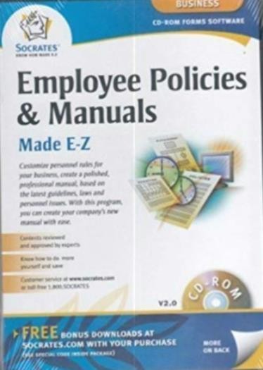 Employee Policies & Manuals Made E-Z PC CD human resources department documents