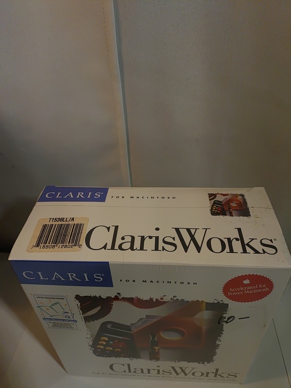 Vintage Apple Macintosh ClarisWorks Software - V2.0 - 1993 sealed NIB gallery