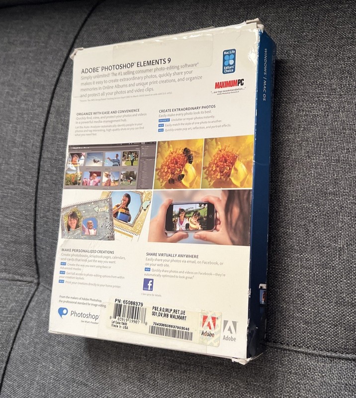 Adobe Photoshop Elements 9 & Lightroom 3 Trial (Mac/Win, 2010, 2-Disc) gallery