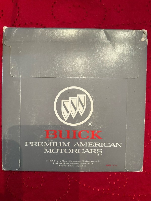 1990 Buick Dimensions Advertisement Mail Out Computer Disk IBM 3 1/2 NEW SEALED gallery