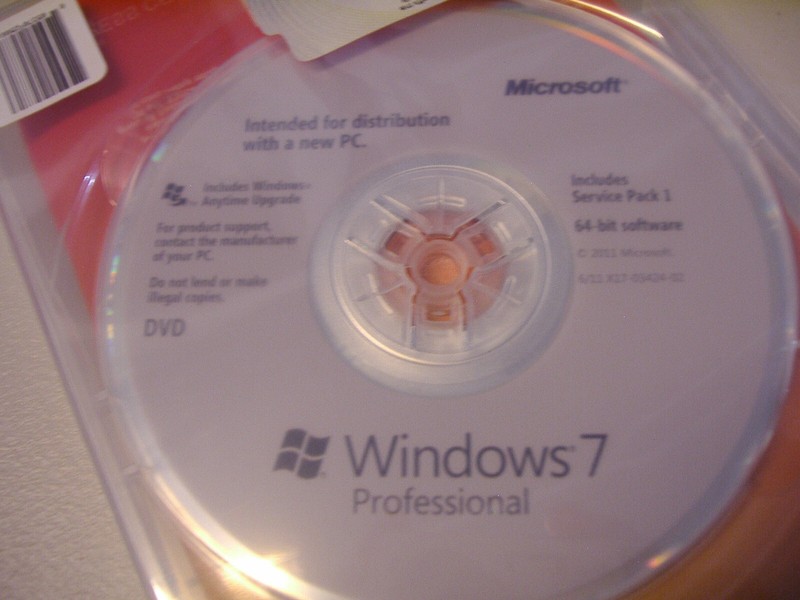 Microsoft Windows 7 Professional 64 bit x64 Full English DVD MS WIN=NEW SEALED= gallery