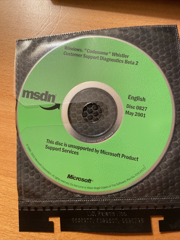 6 CDs NEW RARE Microsoft Windows “Codename” Whistler Beta2 + Product Keys + diag gallery