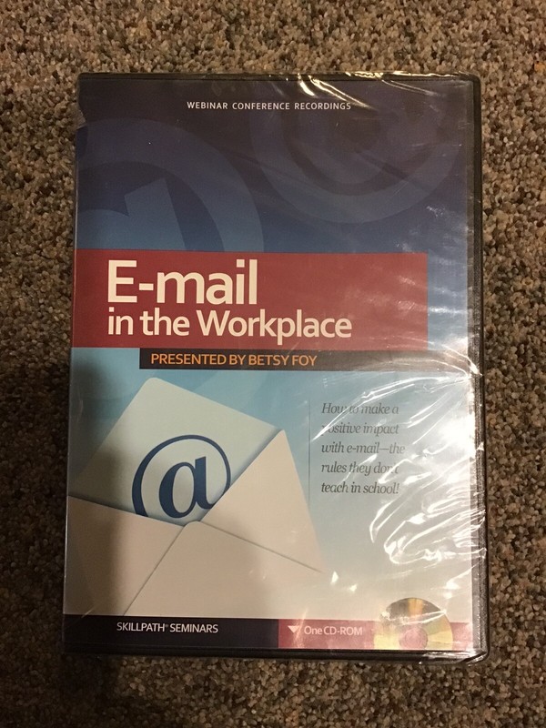 E-mail In The Workplace - Betsy Foy Skillpath Seminars, CD-ROM Brand New
