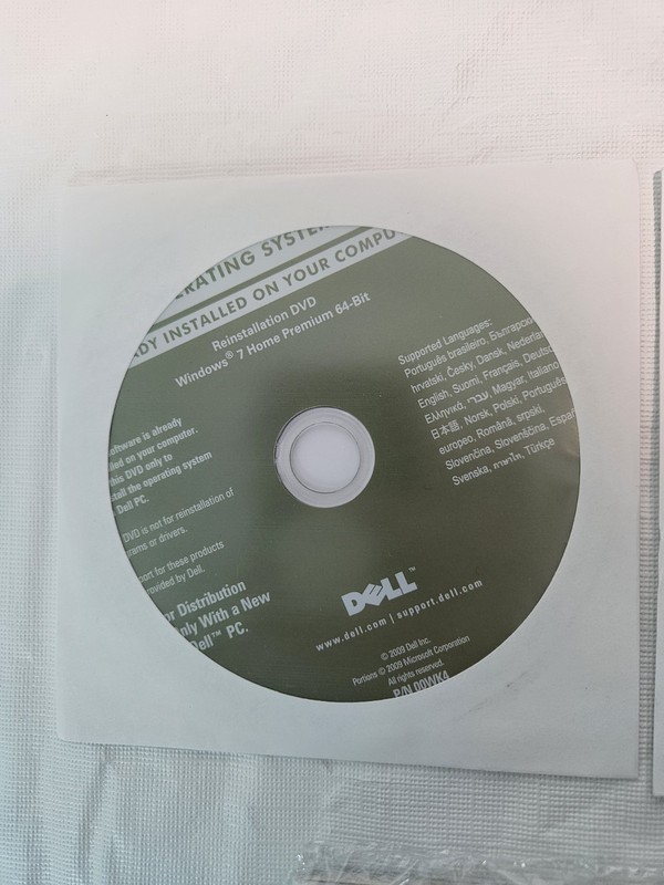 Dell Inspiron Windows 7 Setup Guide 2 DVD Reinstall Driver Utilities Sealed gallery