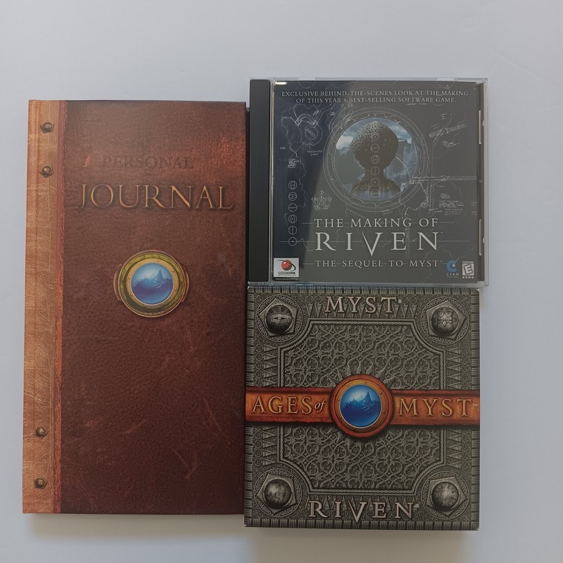 Myst Riven Ages of Myst 5th Anniversary Vintage Big Box Cyan Productions Red Orb gallery