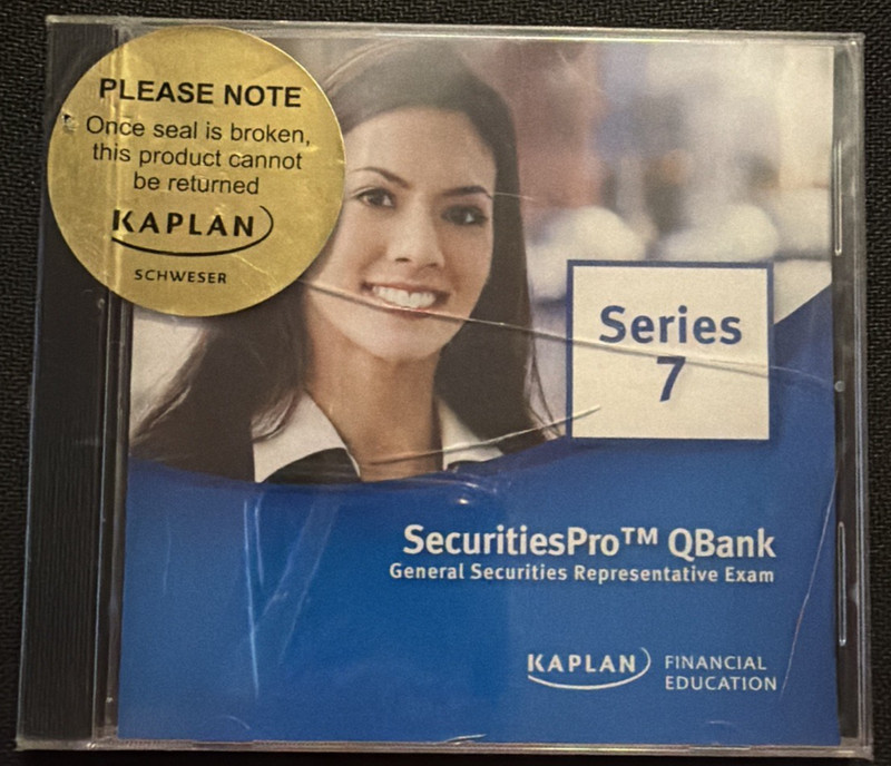 Kaplan SERIES 7 SECURITIES Pro QBank Representative Exam 2010 CD Sealed New