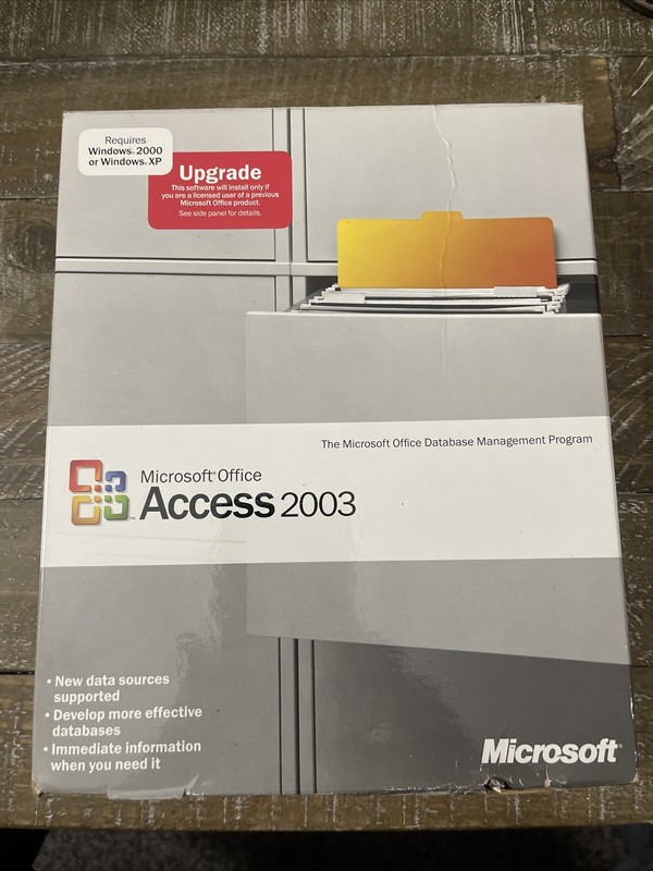 Microsoft Office Access 2003 PC CD ROM
