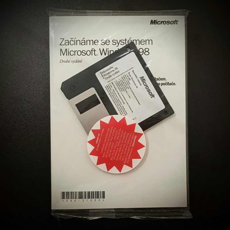 Rare Microsoft Windows 98 second edition, Factory Sealed, Software Collectible