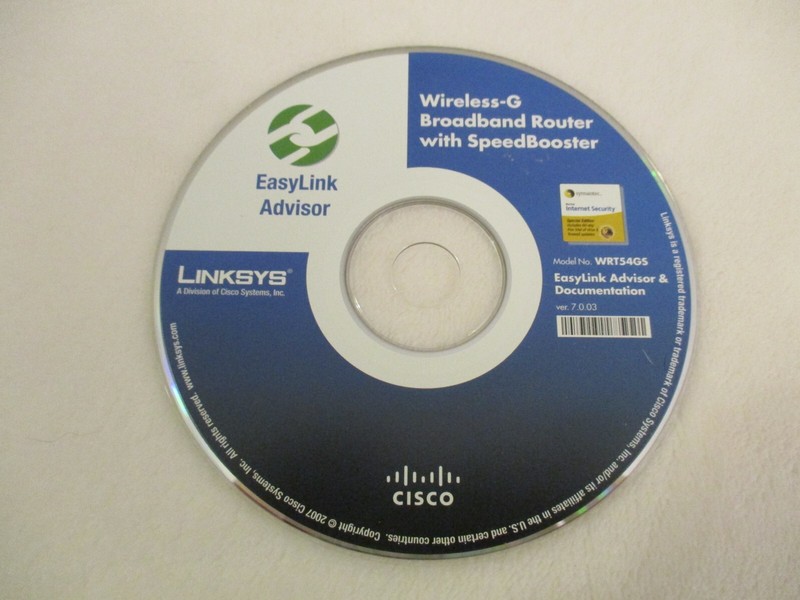Linksys Wireless G Broadband Router Software