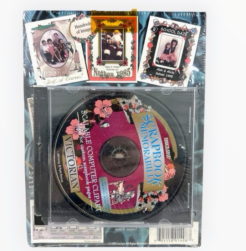 Inclipz Scrapbook Memorabilia Victorian Clipart CD-ROM Sealed 1997 PC Mac gallery