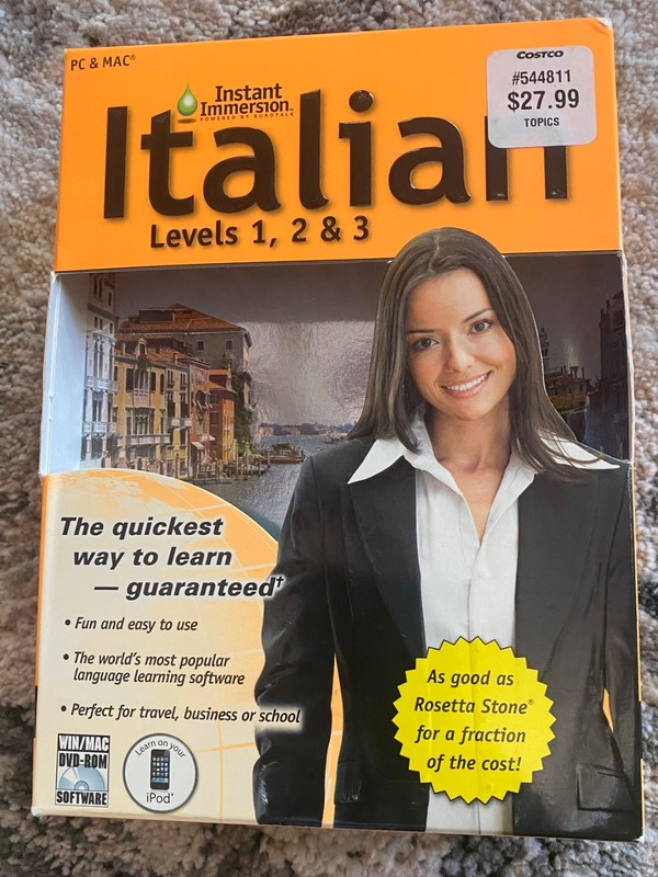 Instant Immersion Italian Levels 1, 2 & 3 for PC, Mac by Topics Entertainment