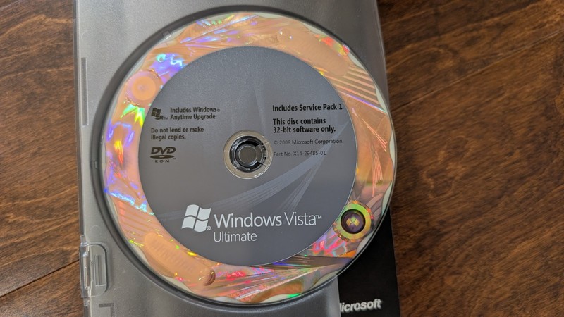 Microsoft Windows Vista Ultimate Full w/SP1 32 Bit & 64 Bit DVD =NEW OPEN BOX= gallery