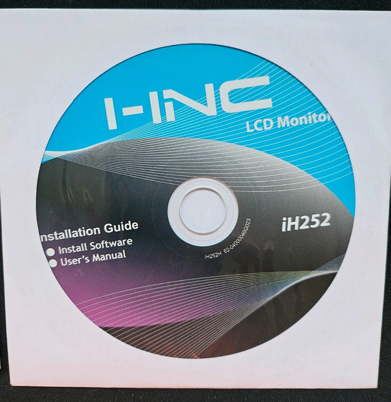 I-INC IH252 LCD Monitor Installation CD