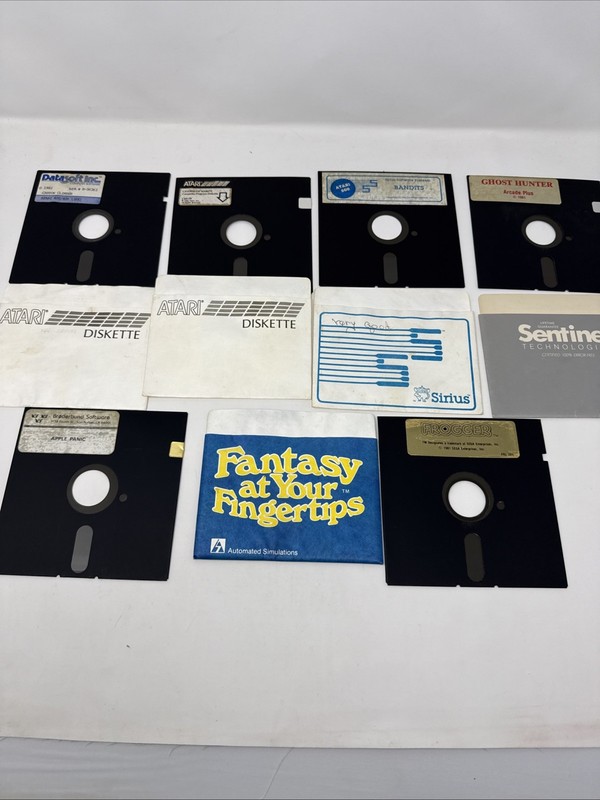 Lot Of 6 Floppy Disk 5.25 Games For Atari 400 / 800 Computer Vintage 1980s gallery