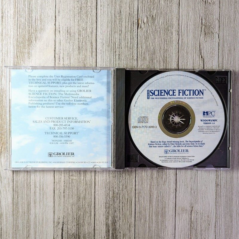 Grolier The Multimedia Encyclopedia of Science Fiction Windows / MPC CD-ROM 1995 gallery