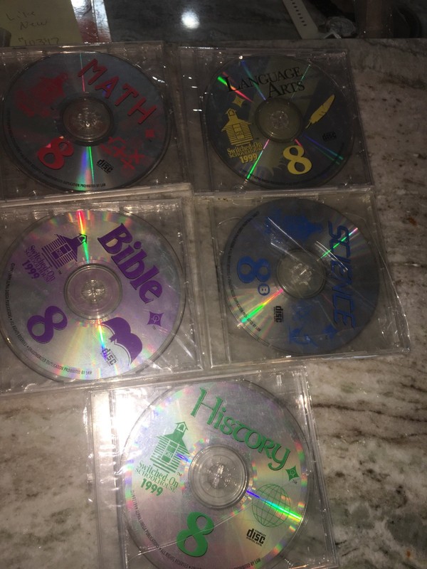 switched on schoolhouse 1999 8th grade set 5 disc