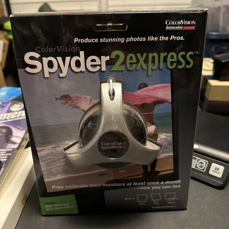 Color Vision Datacolor Spyder2Express Color Calibration Adobe Photoshop Starter