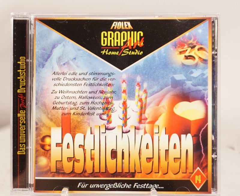 Original Fiolex Software Graphic Art Home Studio Festivities in Original Box gallery