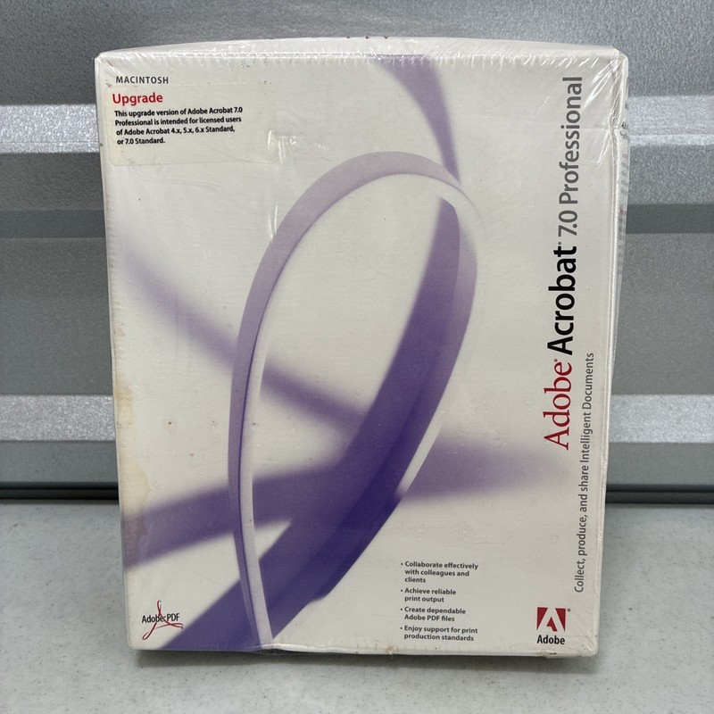 Adobe Acrobat 7.0 Professional For Mac (Upgrade VERSION) *NOS/ Sealed