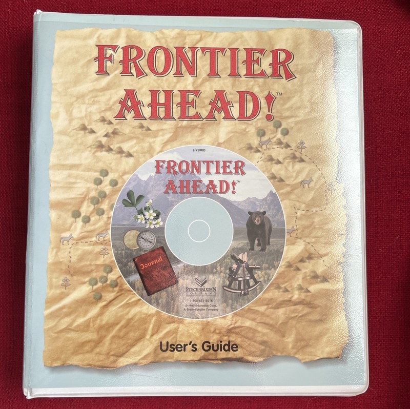 Frontier Ahead! Hybrid CD Computer Game & Users Guide 1999 Steck-Vaughn Pioneers