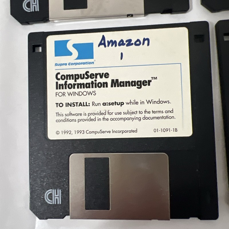 CompuServe Information Manager for Windows by CompuServe ~ 3.5" disk 1993 4disk gallery