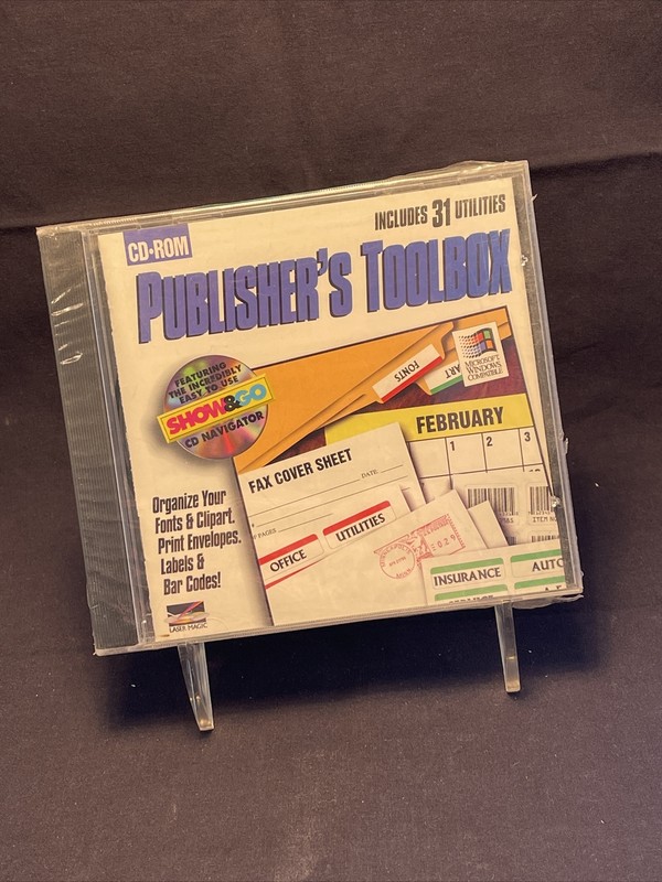 Publisher’s Toolbox (Cd-Rom, 1994) Show & Go Cd Navigator LASER MAGIC