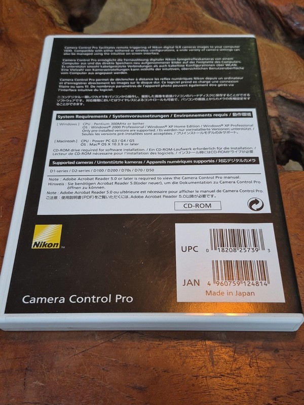 Nikon Camera Control Pro V 1.0 Complete Case Disc Serial Key Legacy Vintage Tech gallery
