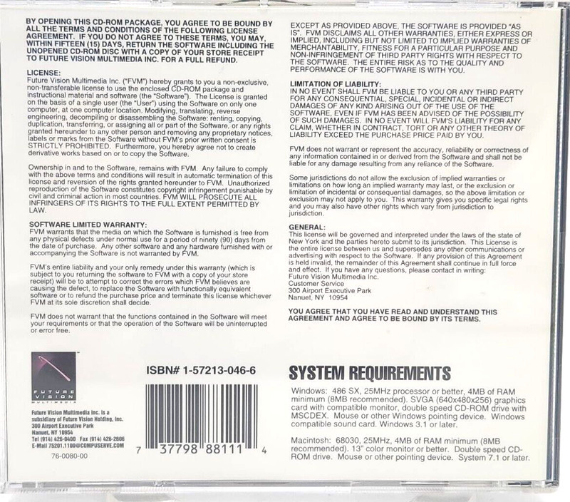 Tchaikovskys 1812 CD ROM The Multimedia Festival Overture 1994 Future Vision gallery