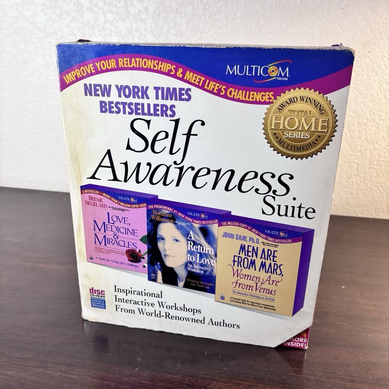 Vintage Multicom Self Awareness Suite CD-ROM Interactive Workshops New, Open Box gallery