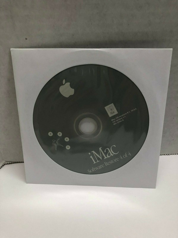 Apple iMac Software Restore CD's of OS 9.1, Mac OS X 10.0.3 CD Version 1.1 gallery
