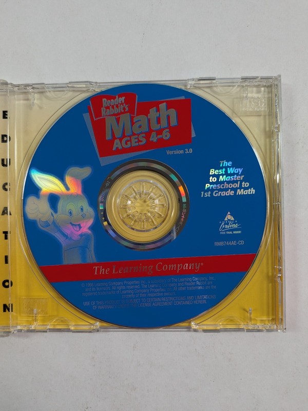 Lot of 6 Reader Rabbit's CD-ROMs PC Games Reading Math Ages 3-9 Learning Co. gallery