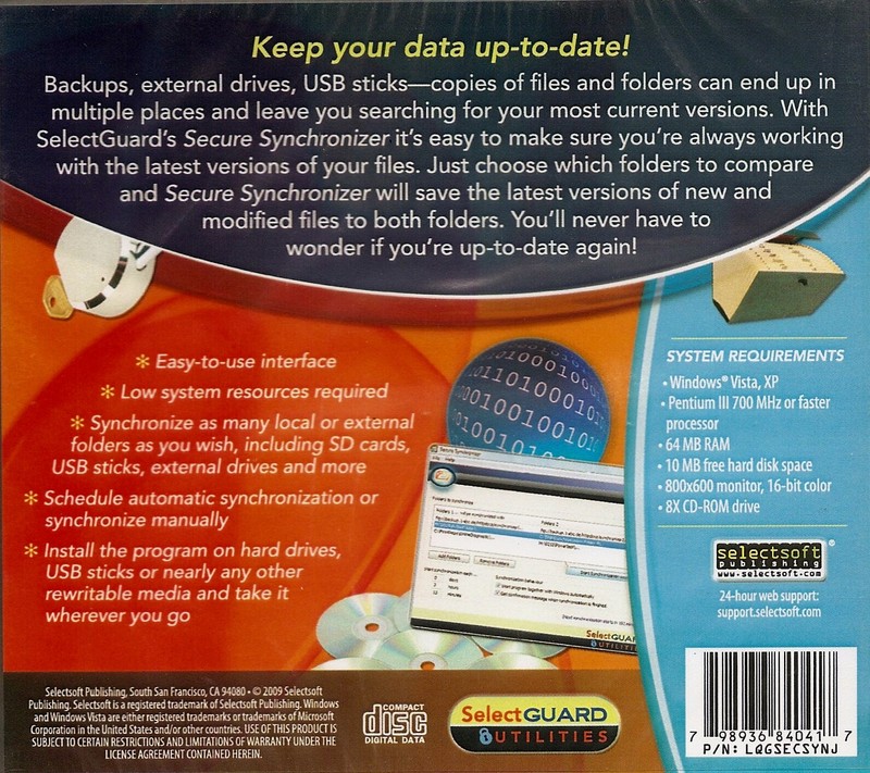 SelectGuard Secure Synchronizer * PC Windows 10 / 8 / 7 / Vista XP * Brand New gallery