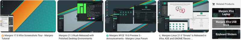 manjaro XFCE linux latest version 26.0.4-Canada only 32gb USB-A-key AMD64