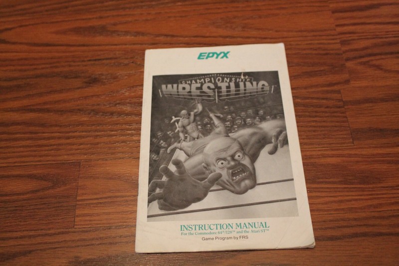 Championship Wrestling Commodore 64 C64 Manual – No game