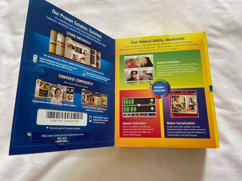 Rosetta Stone Italiano Level 1 & 2 Language CD Discs Set w/Headphones - Italian gallery